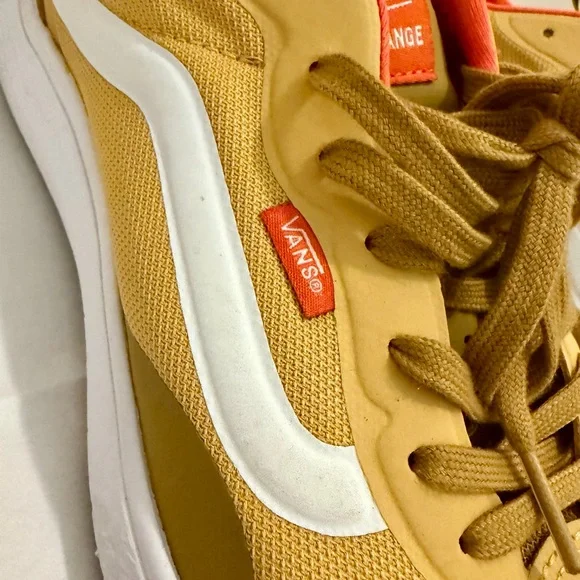 Vans Ultrarange Men’s Mustard and Tangerine Sneakers - Picture 4 of 8
